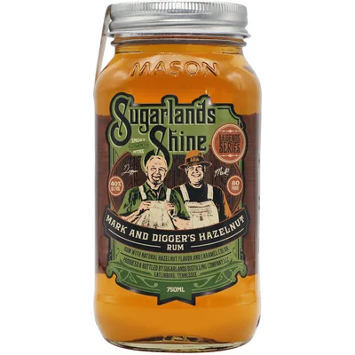 Sugarlands Shine Mark & Digger’s Hazelnut Rum 750ml