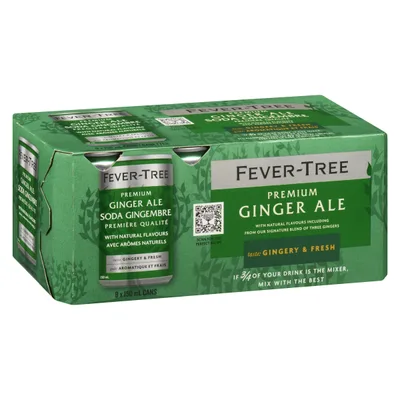 Fever-Tree Premium Ginger Ale 8 Pack/5.07 Oz Cans