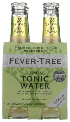 Fever Tree Lemon Tonic Water 4x200ml