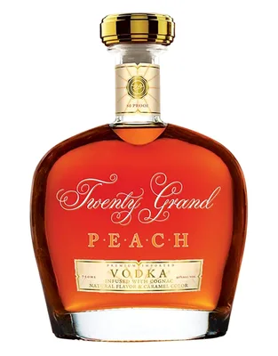 Twenty Grand Peach Vodka Infused With Cognac 750 Ml