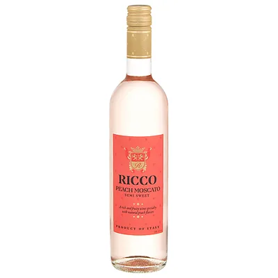 Ricco Peach Semi Sweet 750ml
