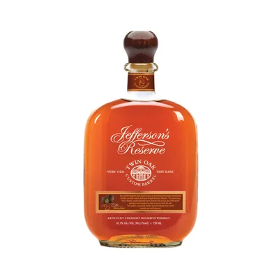 Jefferson's Twin Oak Custom Barrel Bourbon Whiskey