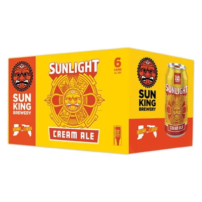 Sun King Brewery Sunlight Cream Ale Beer - 6pk