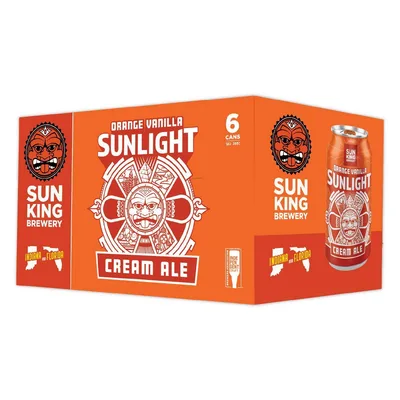 Sun King Brewery Beer, Cream Ale, Orange Vanilla Sunlight