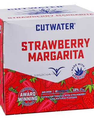 Cutwater Strawberry Margarita, 4 Pack 12 Fl. Oz. Cans