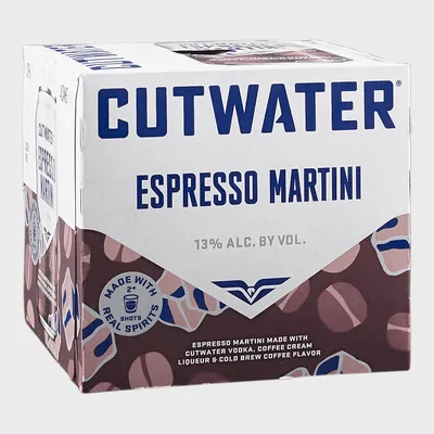 Cutwater Spirits Espresso Martini Ready-To-Drink 4 Pack 12oz Cans