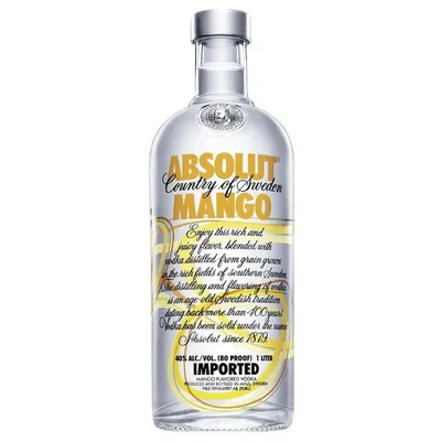 Absolut Mango Vodka 750 Ml