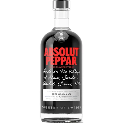 Absolut Peppar Vodka - 750 Ml