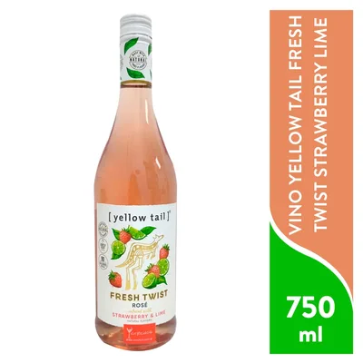 Yellow Tail Fresh Twist Rose Strawberry & Lime 750ml
