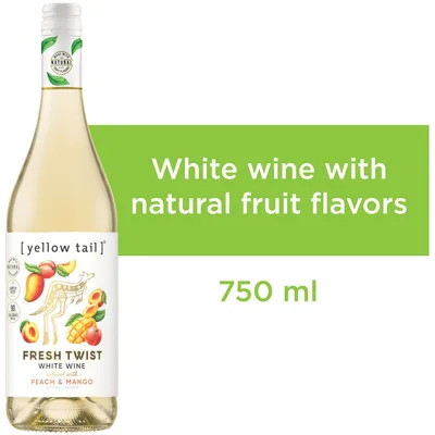 Yellow Tail Fresh Twist White Wine Peach & Mango
