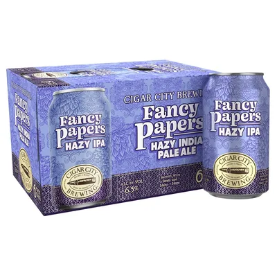 Cigar City Brewing Fancy Papers Hazy IPA Beer - 6pk/12 Fl Oz Cans