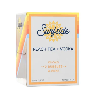 Surfside Peach Tea + Vodka 4pk