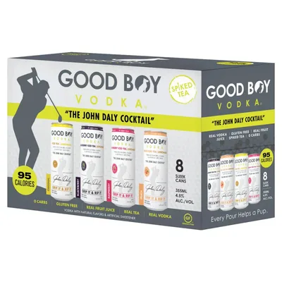 Good Boy Vodka John Daly Cocktail Variety 8pk Cns