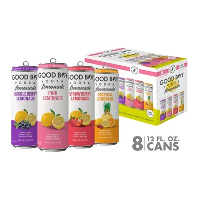 Good Boy Vodka Lemonade Variety 8 Pack Cans