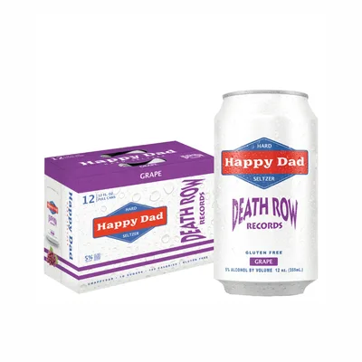 Happy Dad Death Row Records Grape Hard Seltzer 12pk Cans