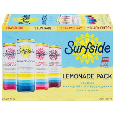Surfside Lemonade Vodka Cans Variety Pack