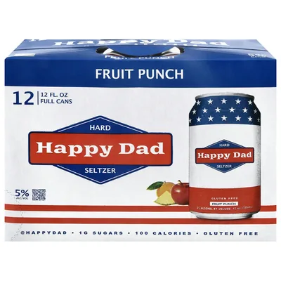 Happy Dad Fruit Punch Hard Seltzer
