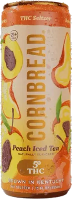 Cornbread Peach Iced Tea THC Seltzer