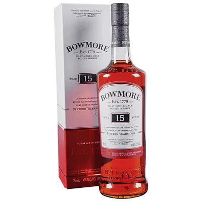 Bowmore 15 Year Old Sherry Cask Islay Single Malt Scotch Whisky