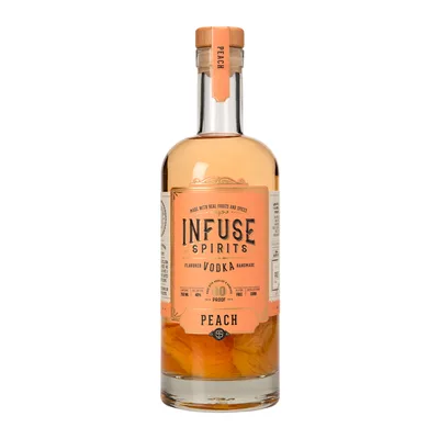 Infuse Spirits Peach Vodka - 750ml Bottle