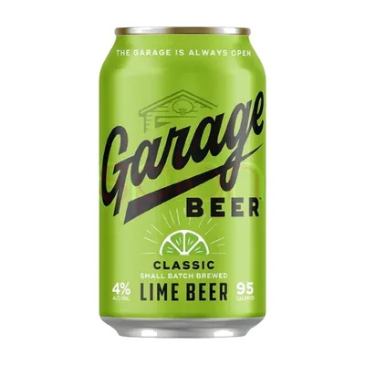Garage Beer Classic, Lime, 12 Pack