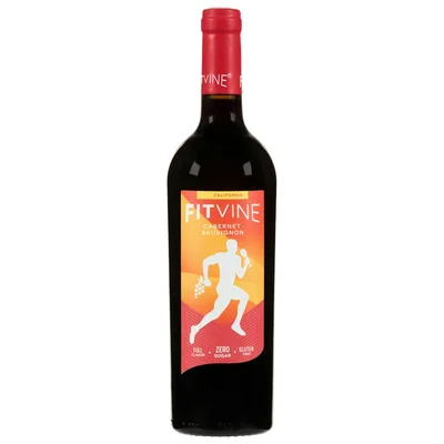 FitVine Cabernet Sauvignon California Red Wine, 750 Ml