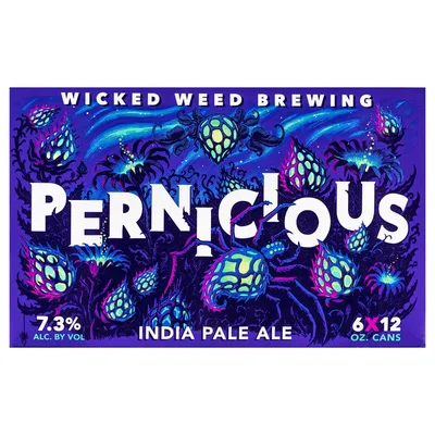 Wicked Weed Brewing Pernicious IPA Beer - 6pk/12 Fl Oz Cans