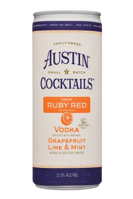 Austin Cocktails Fred's Ruby Red Vodka 250 Ml