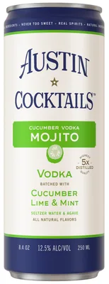 Austin Cocktails Cocktail Cucumber Vodka Mojito