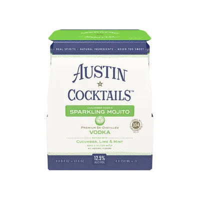 Austin Cocktails Cocktail Cucumber Vodka Mojito 4pk