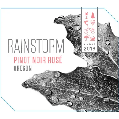 Rainstorm Pinot Noir Rose, Silver Linings, Oregon, 2014 750 Ml