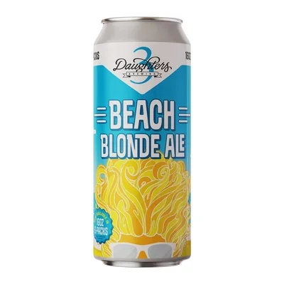 3 Daughters St. Pete Beach Blonde Ale Beer - 6pk /16oz Cans