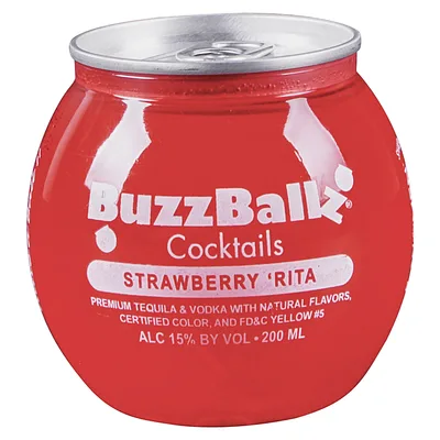 Buzzballz BuzzBalls Strawberry Rum Job Cocktail, 200 mL