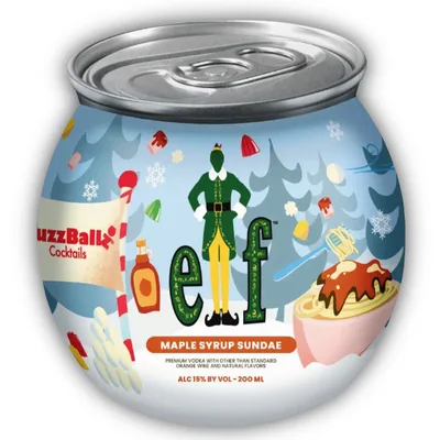 Buzzballz Elf Maple Syrup Sundae