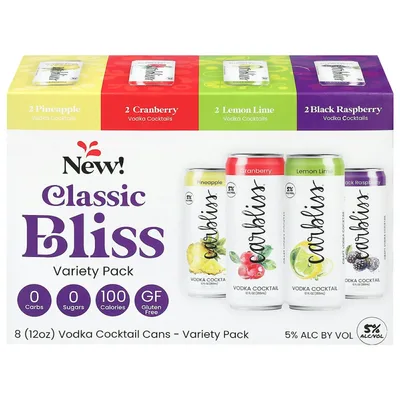Carbliss Classic Vodka Cocktail Variety Pack