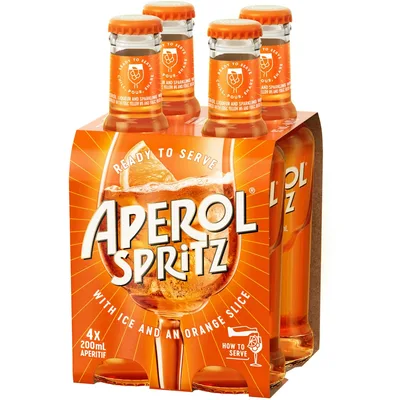 Aperol Spritz - 4pk/200ml Bottles