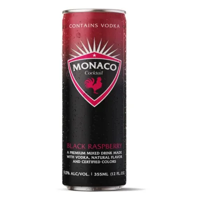 Monaco Black Raspberry Cocktail 12oz Can
