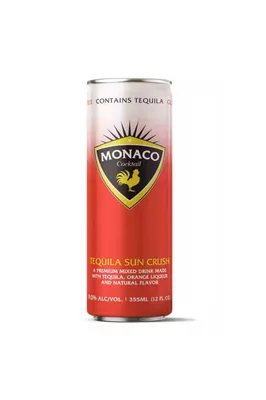 Monaco Sun Crush Tequila Cocktail 12oz Can