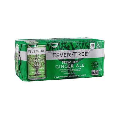 Fever-Tree Premium Ginger Ale Bottles - 4pk/200ml