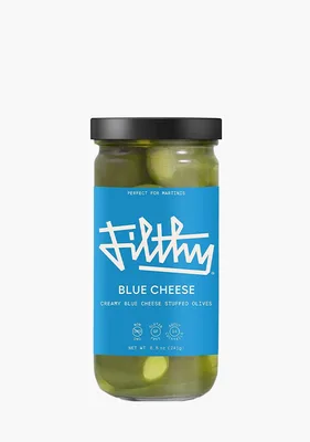 Filthy Blue Cheese Stuffed Olives Garnish