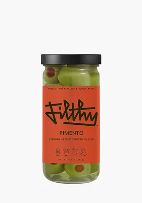 Filthy Food Pimento Pepper Stuffed Olives 8.5oz Jar