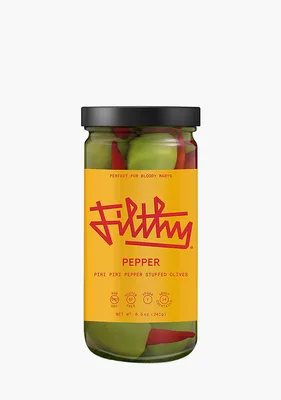 Filthy Pepper Stuffed Olives 8.5oz